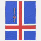 Couverture Polaire Drapeau islandais (Devant)