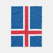 Couverture Polaire Drapeau Islande (Devant)
