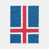Couverture Polaire Drapeau Islande (Devant)