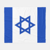 Couverture Polaire Drapeau Israël (Devant (Horizontal))