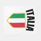 Couverture Polaire Drapeau Italia Crest Italie (Devant (Horizontal))