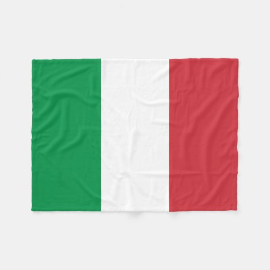 Couverture Polaire Drapeau Italie (Devant (Horizontal))