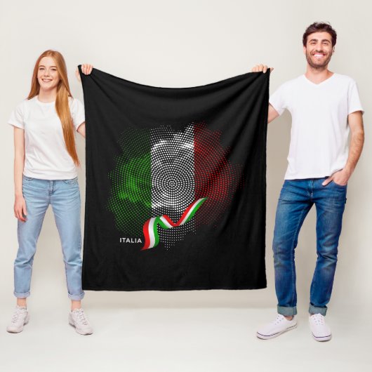 Couverture Polaire Drapeau italien (En situation)