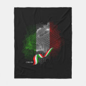 Couverture Polaire Drapeau italien (Devant)