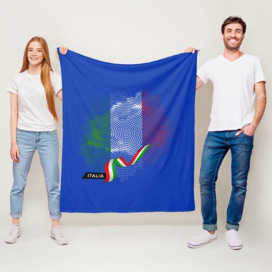 Couverture Polaire Drapeau italien (En situation)