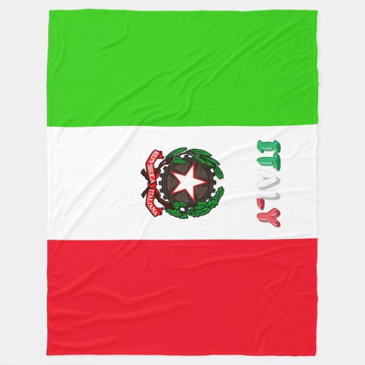 Couverture Polaire Drapeau italien (Devant)