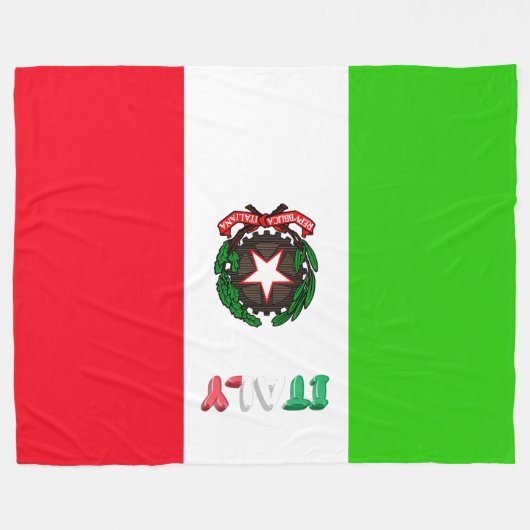 Couverture Polaire Drapeau italien (Devant (Horizontal))