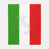 Couverture Polaire Drapeau italien (Devant)