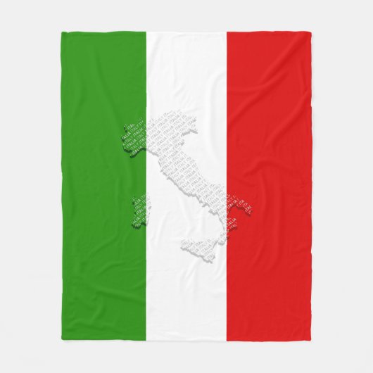 Couverture Polaire Drapeau italien (Devant)