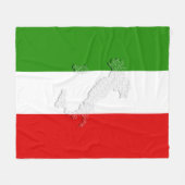Couverture Polaire Drapeau italien (Devant (Horizontal))