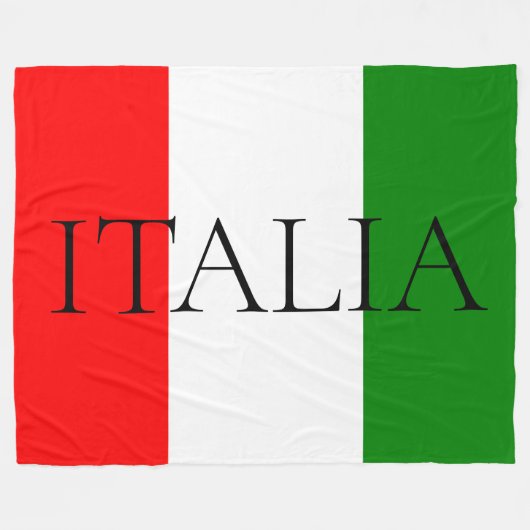 Couverture Polaire Drapeau italien grande ITALIE (Devant (Horizontal))