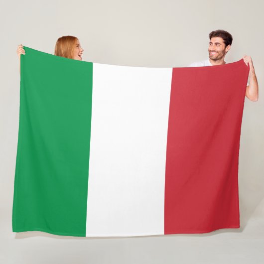 Couverture Polaire Drapeau italien (Italie) (En situation)
