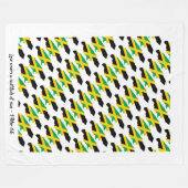Couverture Polaire DRAPEAU JAMAICA personnalisé (Devant (Horizontal))