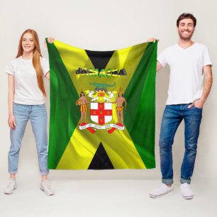 Couverture Polaire Drapeau jamaïcain