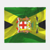 Couverture Polaire Drapeau jamaïcain (Devant (Horizontal))