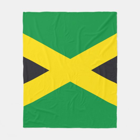 Couverture Polaire Drapeau jamaïcain (Devant)