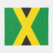 Couverture Polaire Drapeau jamaïcain (Devant (Horizontal))