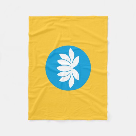 Couverture Polaire Drapeau Kalmykia (Devant)