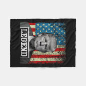 Couverture Polaire Drapeau Légende Trump Mug Shot 2024 Président Wone (Devant (Horizontal))