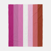 Couverture Polaire Drapeau lesbien (Devant)