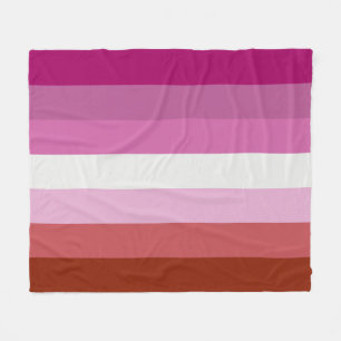 Couverture Polaire Drapeau lesbien