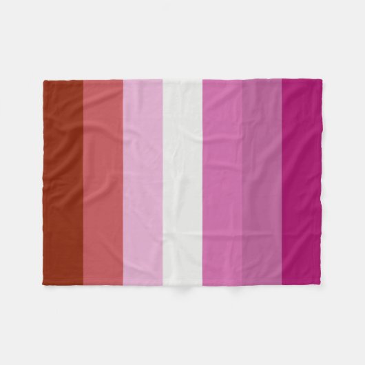 Couverture Polaire Drapeau lesbien (Devant (Horizontal))