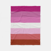 Couverture Polaire Drapeau lesbien (Devant)