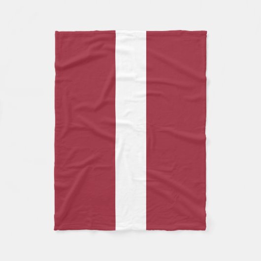 Couverture Polaire Drapeau Lettonie (Devant)