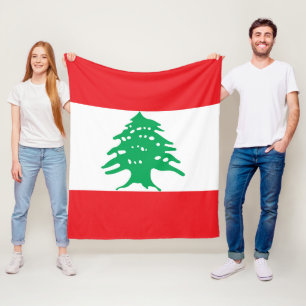 Couverture Polaire Drapeau libanais