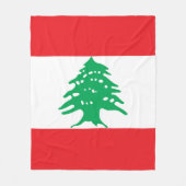 Couverture Polaire Drapeau libanais (Devant)