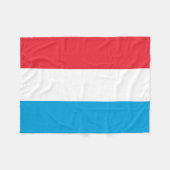 Couverture Polaire Drapeau Luxembourg (Devant (Horizontal))