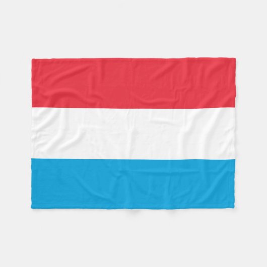 Couverture Polaire Drapeau Luxembourg (Devant (Horizontal))