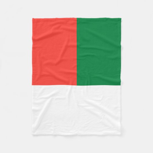 Couverture Polaire Drapeau Madagascar (Devant)