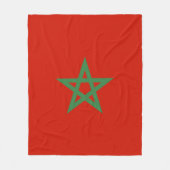 Couverture Polaire drapeau marocain (Devant)