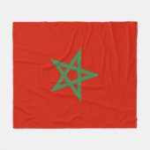Couverture Polaire drapeau marocain (Devant (Horizontal))