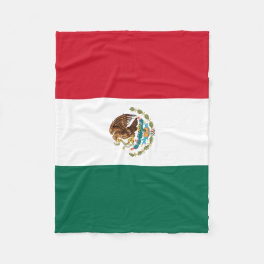 Couverture Polaire Drapeau mexicain (Devant)