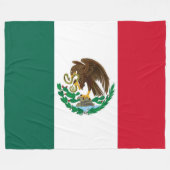 COUVERTURE POLAIRE DRAPEAU MEXICAIN (Devant (Horizontal))