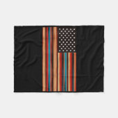 Couverture Polaire Drapeau mexicain américain Serape Cinco De Mayo Fi (Devant (Horizontal))