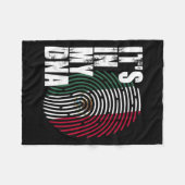 Couverture Polaire Drapeau mexicain dans mon Adn Mexique (Devant (Horizontal))