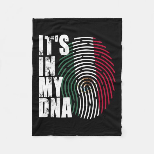 Couverture Polaire Drapeau mexicain dans mon Adn Mexique (Devant)