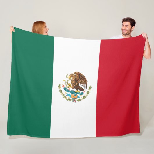 Couverture Polaire Drapeau mexicain (Mexique) (En situation)