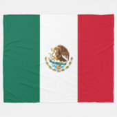 Couverture Polaire Drapeau mexicain (Mexique) (Devant (Horizontal))