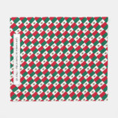 Couverture Polaire DRAPEAU MEXIQUE personnalisé (Devant (Horizontal))