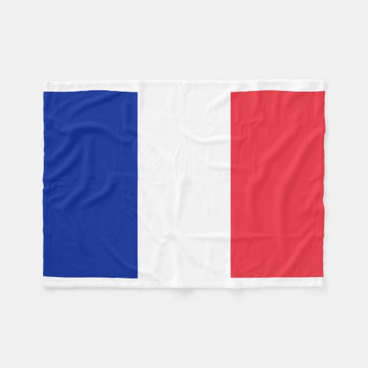 Couverture Polaire Drapeau mondial de France (Devant (Horizontal))