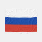 Couverture Polaire Drapeau mondial de Russie (Devant (Horizontal))