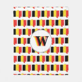 Couverture Polaire Drapeau Monogram BELGIQUE (Devant)