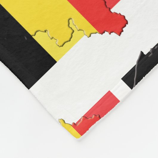 Couverture Polaire Drapeau Monogram BELGIQUE (Coin)