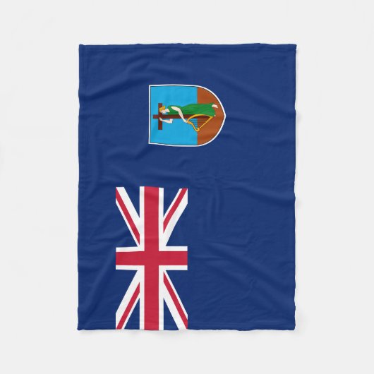 Couverture Polaire Drapeau Montserrat (Devant)