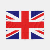 Couverture Polaire Drapeau national britannique - Union Jack (Devant (Horizontal))
