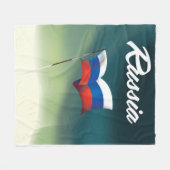 Couverture Polaire Drapeau national de la Russie (Devant (Horizontal))